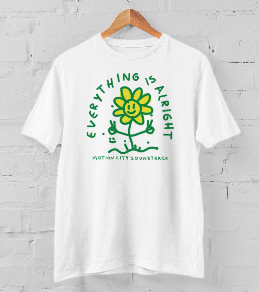 Everything Is Alright Motion City Soundtrack Smiley Flower T-Shirt