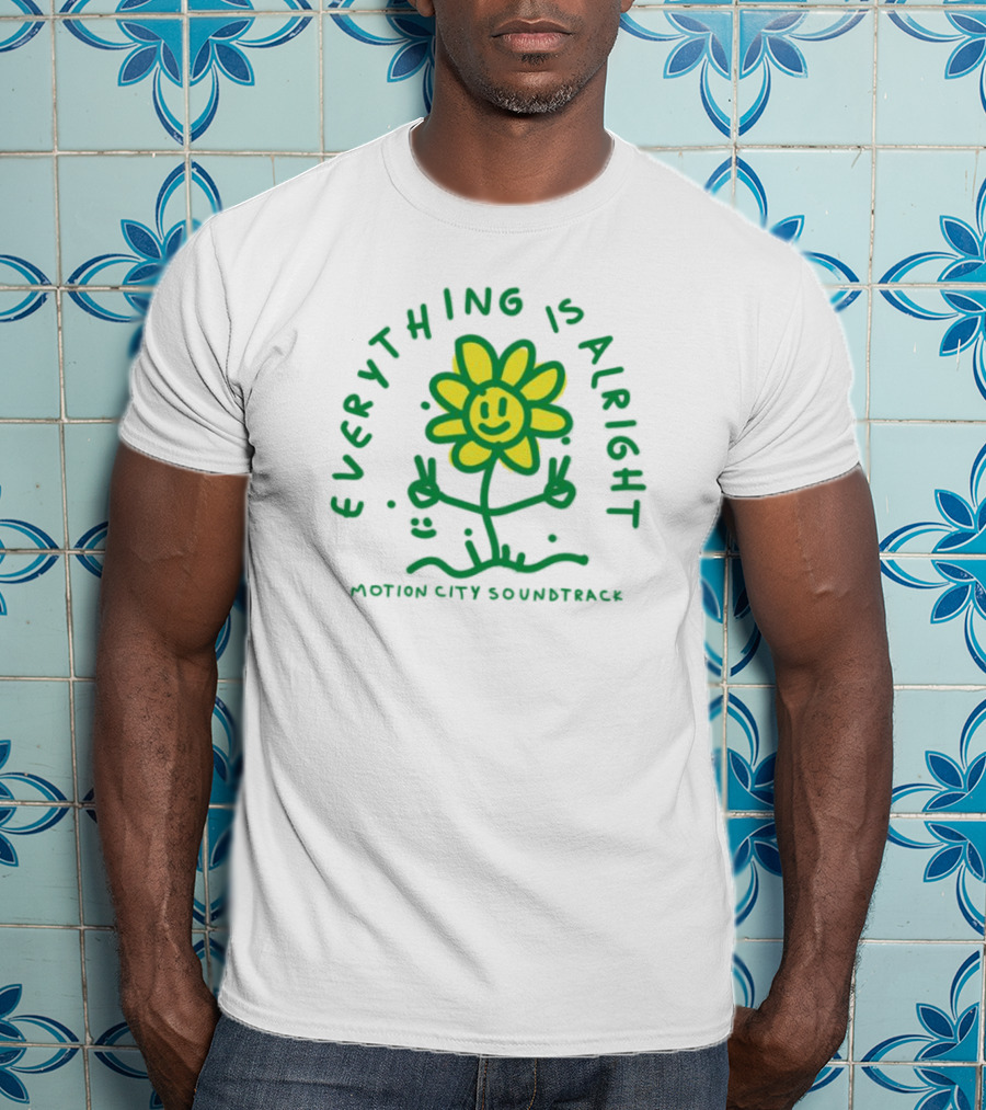 Everything Is Alright Motion City Soundtrack Smiley Flower T-Shirt