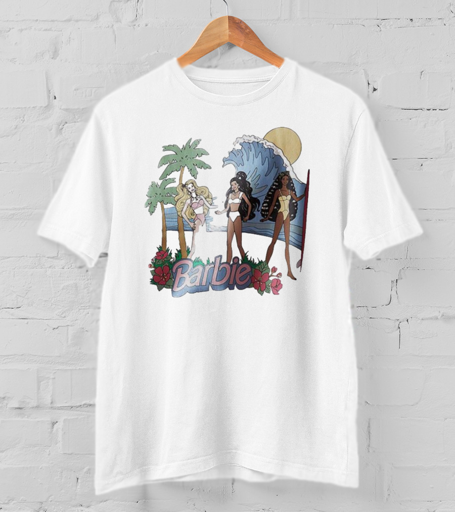 Barbie Tropical Surf Wave Blossom T-Shirt