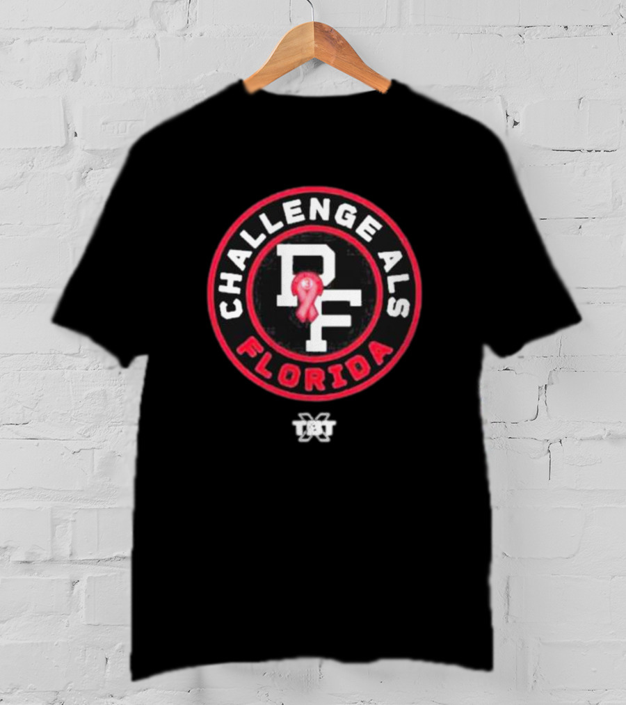 Challenge ALS Florida PF TBT Basketball Pete Frates T-Shirt