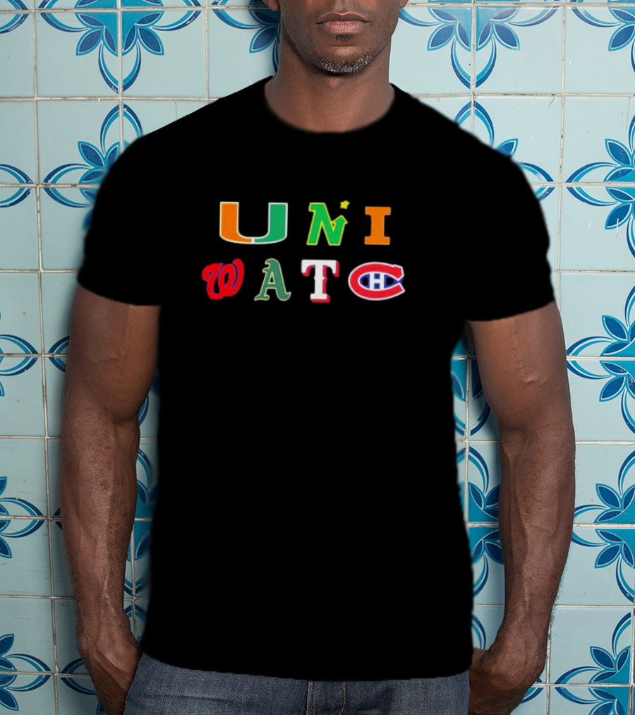Uni Watch Miami Hurricanes Minnesota North Stars Illinois Fighting Illini Sports Teams T-Shirt