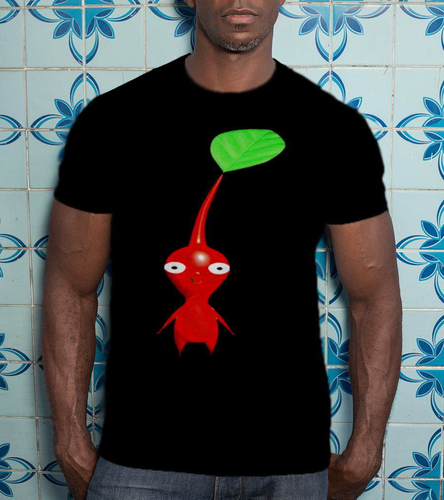 Pikmin Red Pikpik Character With Leaf Stem T-Shirt