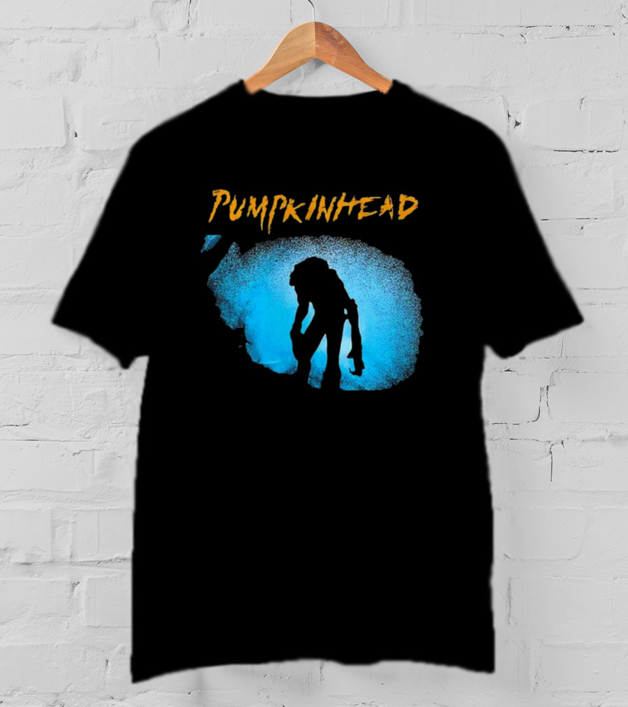 Pumpkinhead Horror Icon Silhouette Blue Glow T-Shirt