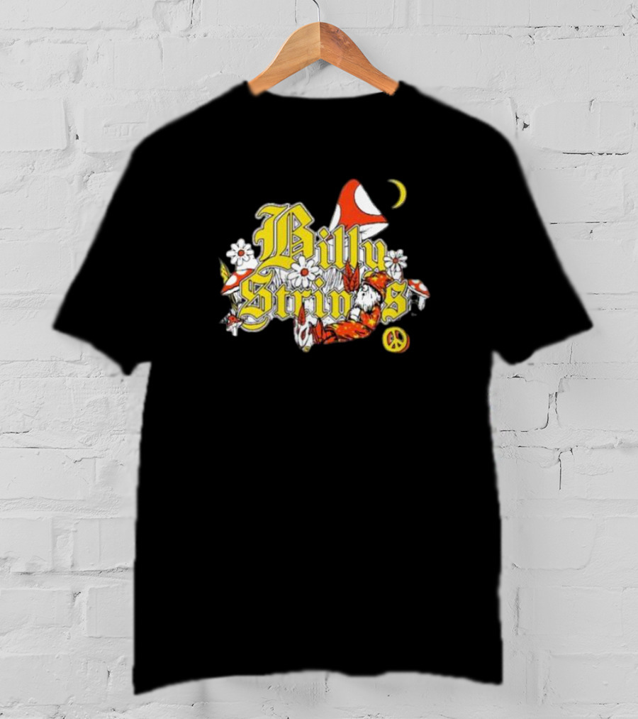 Billy Strings Sleeping Wizard Psychedelic Mushroom Peace Moon Daisies T-Shirt