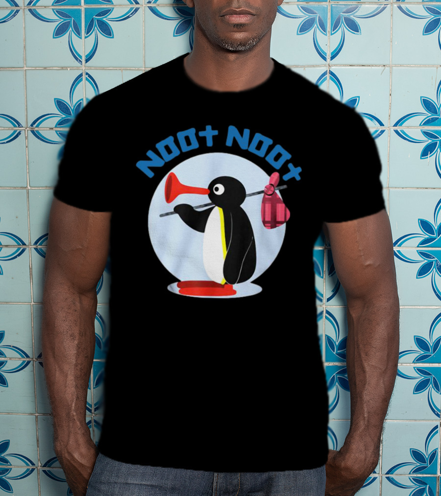 NOOT NOOT Pingu Penguin Red Horn Backpack Circle T-Shirt