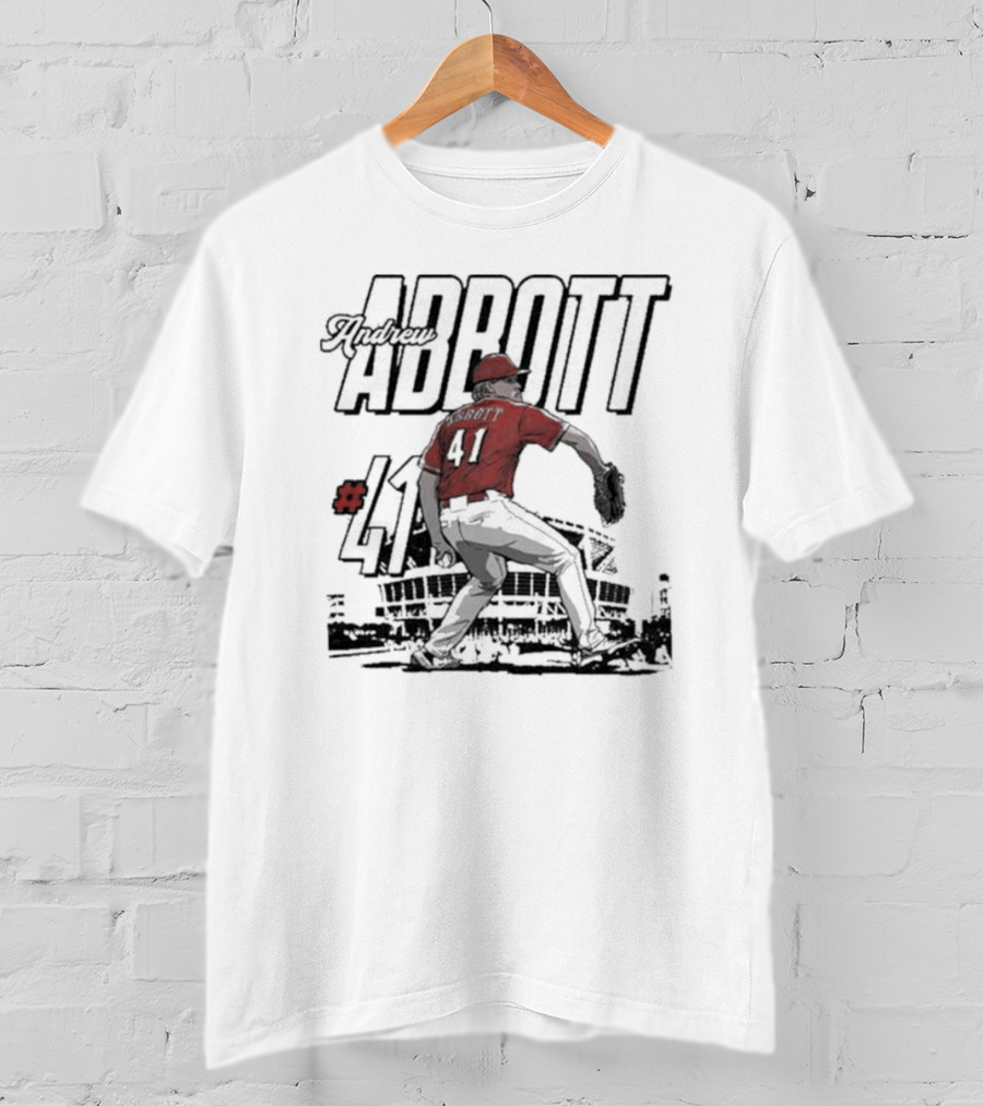 Andrew Abbott #41 Stadium MLBPA T-Shirt