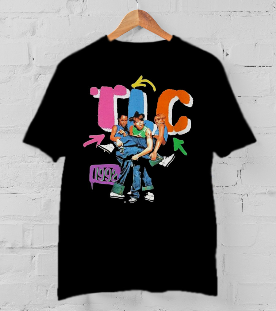 TLC 1992 Attractive Kicking Group T-Shirt
