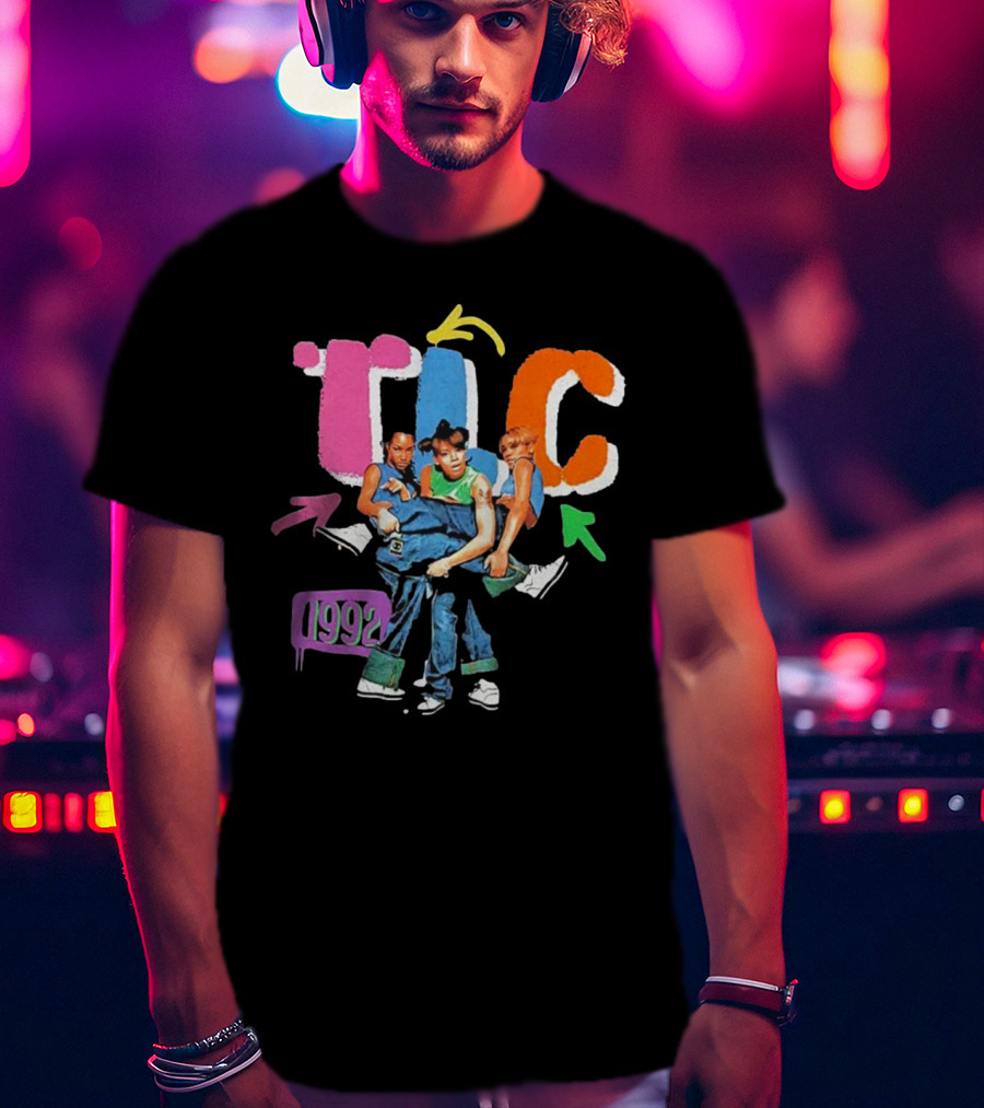 TLC 1992 Attractive Kicking Group T-Shirt