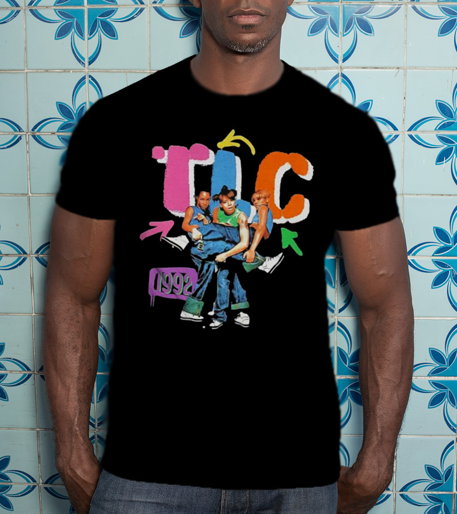 TLC 1992 Attractive Kicking Group T-Shirt