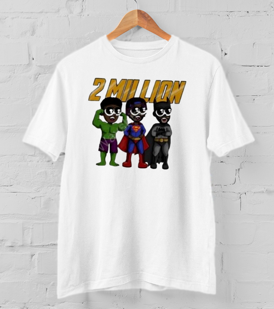 Daydrian Harding 2 Million Subscribers Superhero T-Shirt