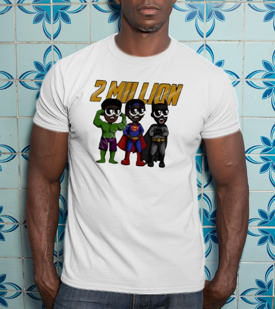 Daydrian Harding 2 Million Subscribers Superhero T-Shirt