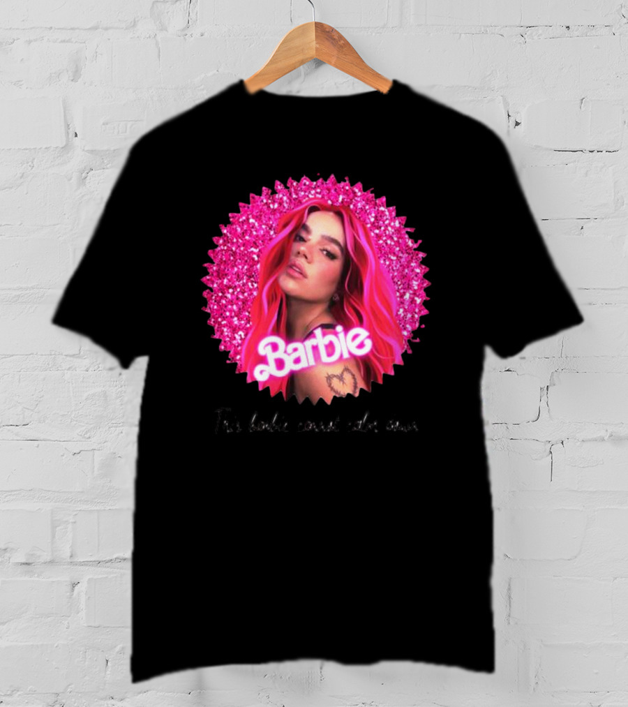 Karol G Barbie Glitter Portrait This Barbie Cannot Calm Down T-Shirt