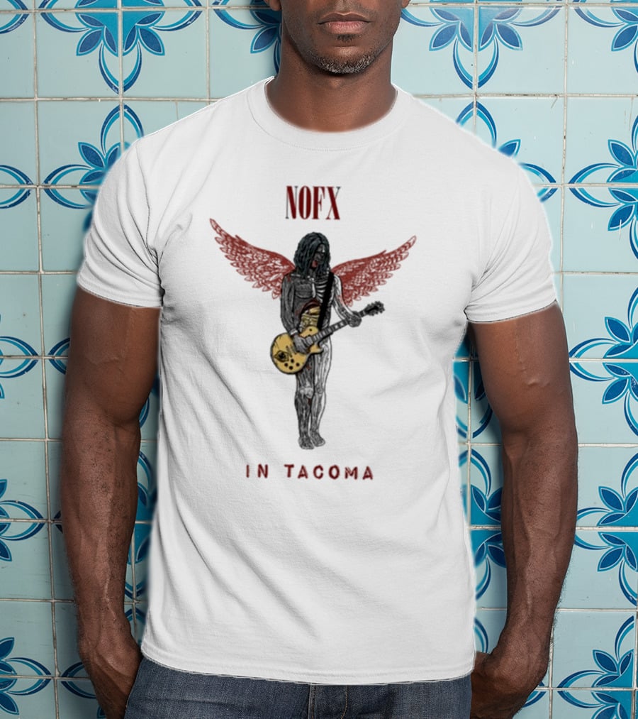 NOFX In Tacoma Angel Winged Guitarist T-Shirt