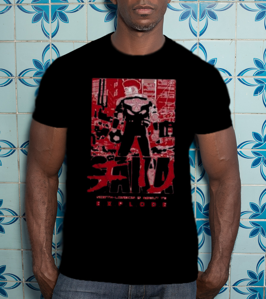 Cunners North London Sakura Manga Explode Iconic Red Urban T-Shirt