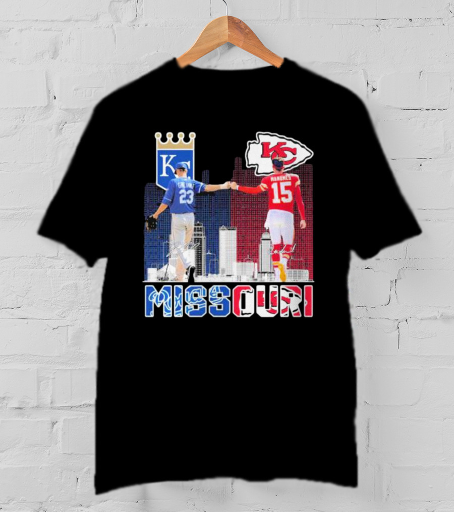 Missouri Kansas City Chiefs Mahomes Royals Greinke T-Shirt