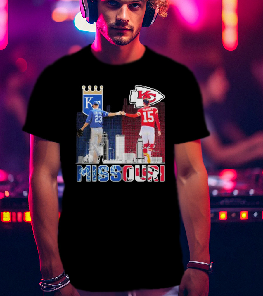 Missouri Kansas City Chiefs Mahomes Royals Greinke T-Shirt