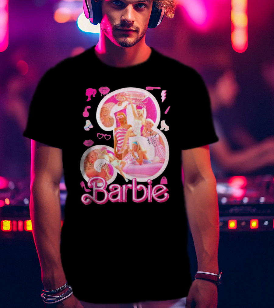 Barbie Pink Glam Fashion Icons Party T-Shirt