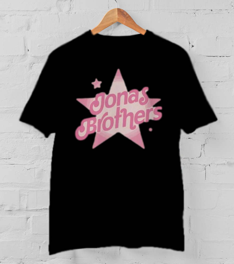 Jonas Brothers Pink Stars Retro T-Shirt