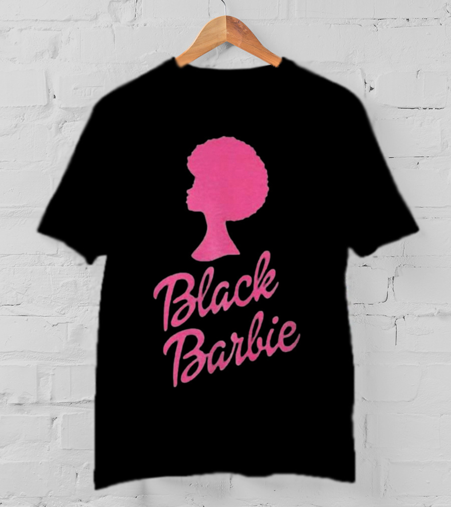 Black Barbie Afro Fan T-Shirt