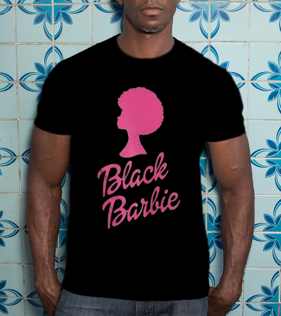 Black Barbie Afro Fan T-Shirt
