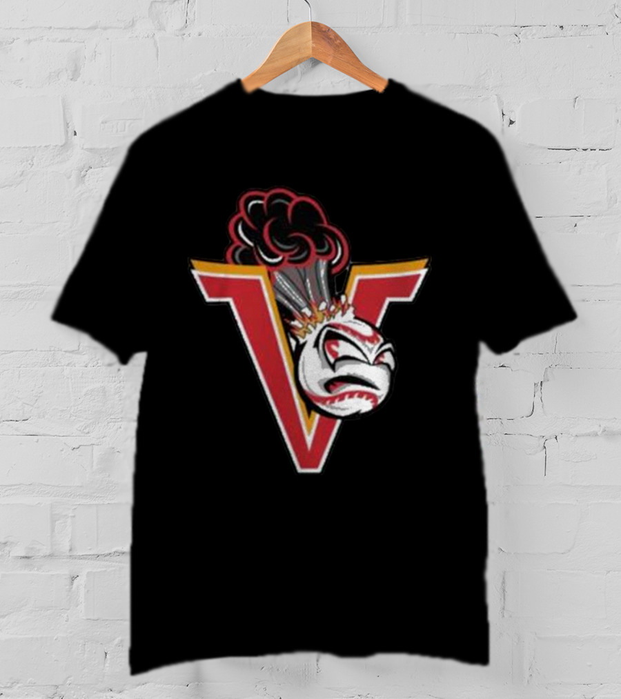 Mavericks Volcanoes Alternate Logo V-Eruption Baseball Mascot T-Shirt