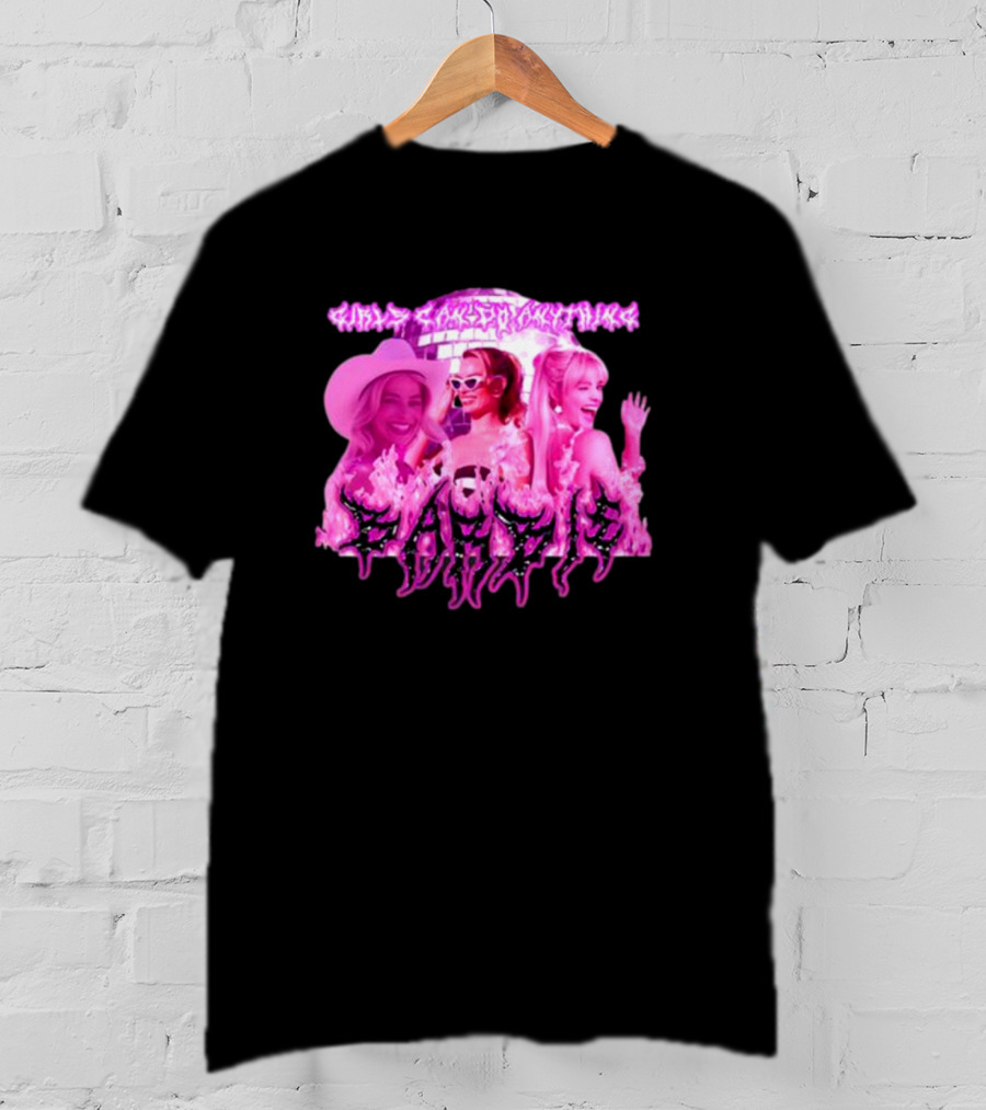 Sadstreet Margot Robbie Barbie Girls Can Do Anything T-Shirt