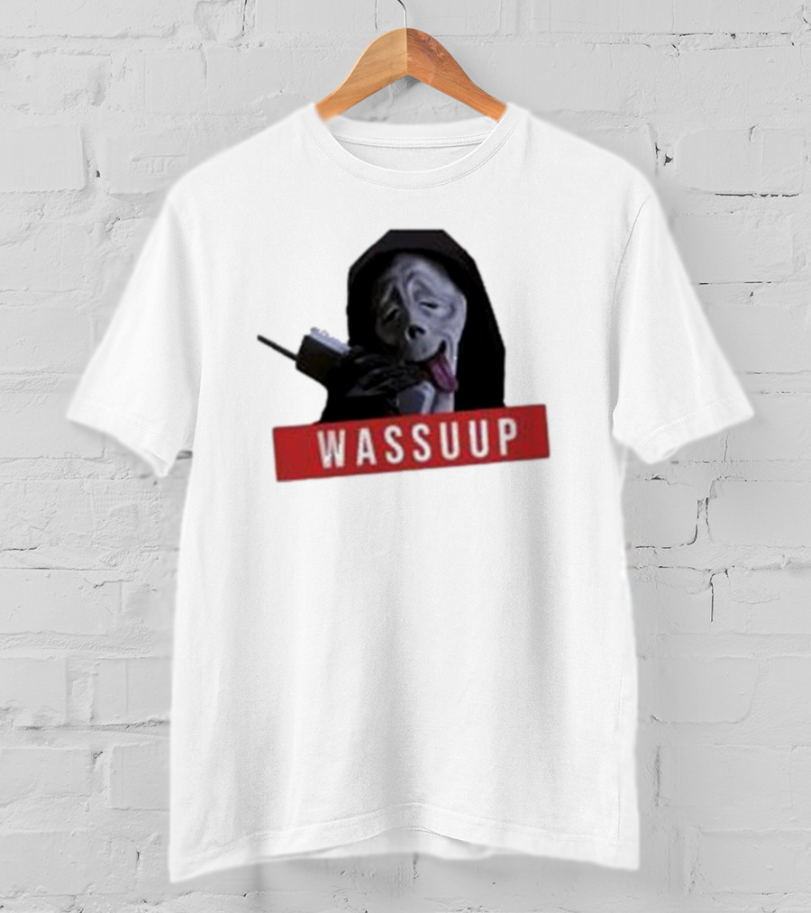 Wassup Ghostface Parody New Skeleton T-Shirt