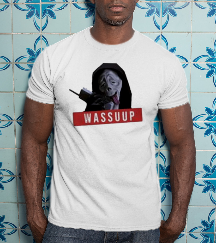 Wassup Ghostface Parody New Skeleton T-Shirt