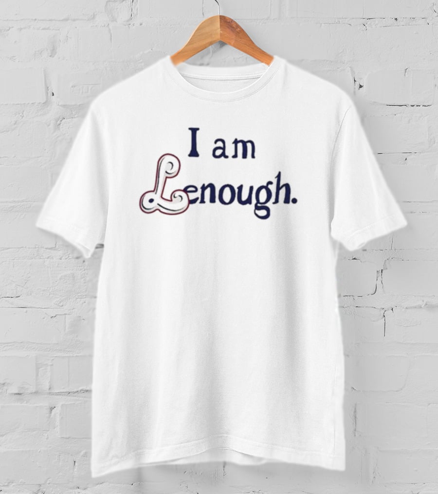 I Am Lenough Blue And Red T-Shirt