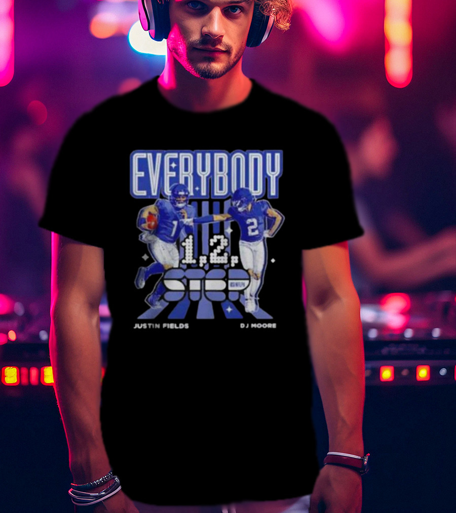 Everybody 1 2 Step Justin Fields DJ Moore Chicago Bears T-Shirt