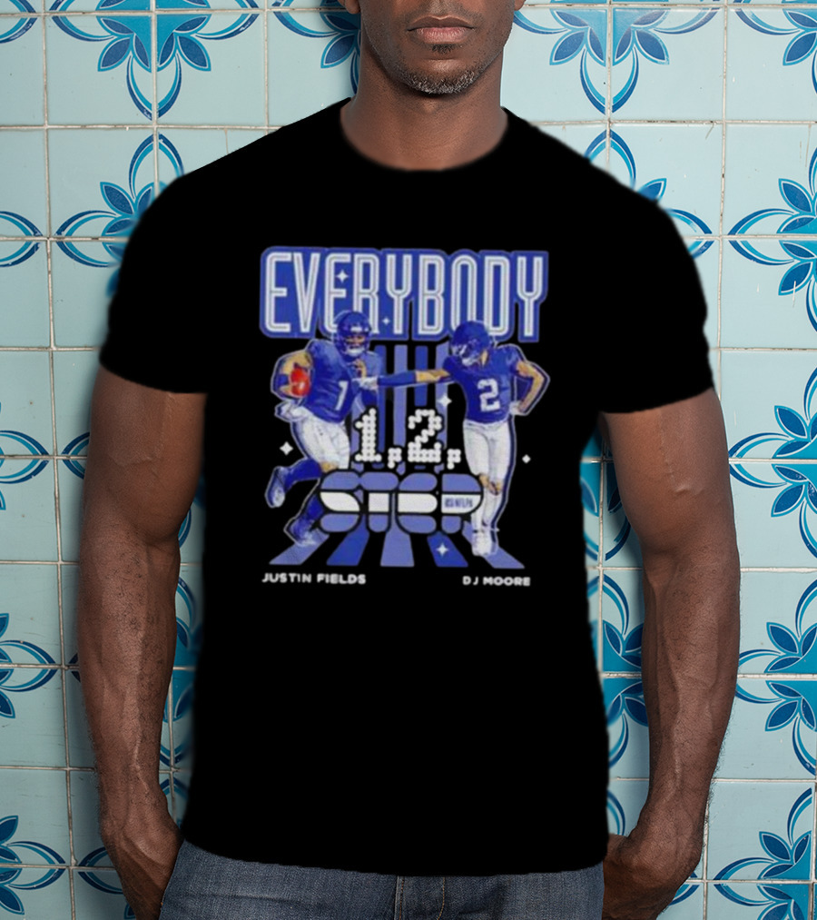 Everybody 1 2 Step Justin Fields DJ Moore Chicago Bears T-Shirt