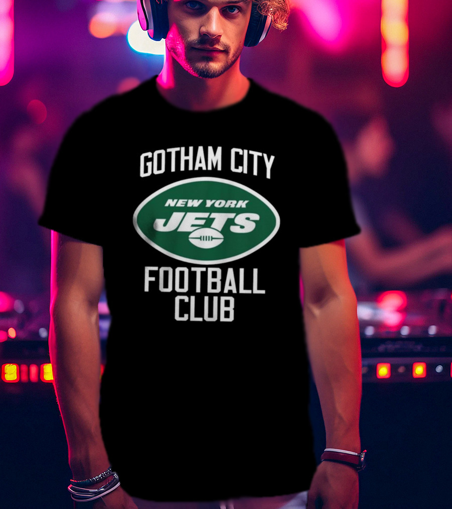 New York Jets Gotham City Football Club New York Football T-Shirt