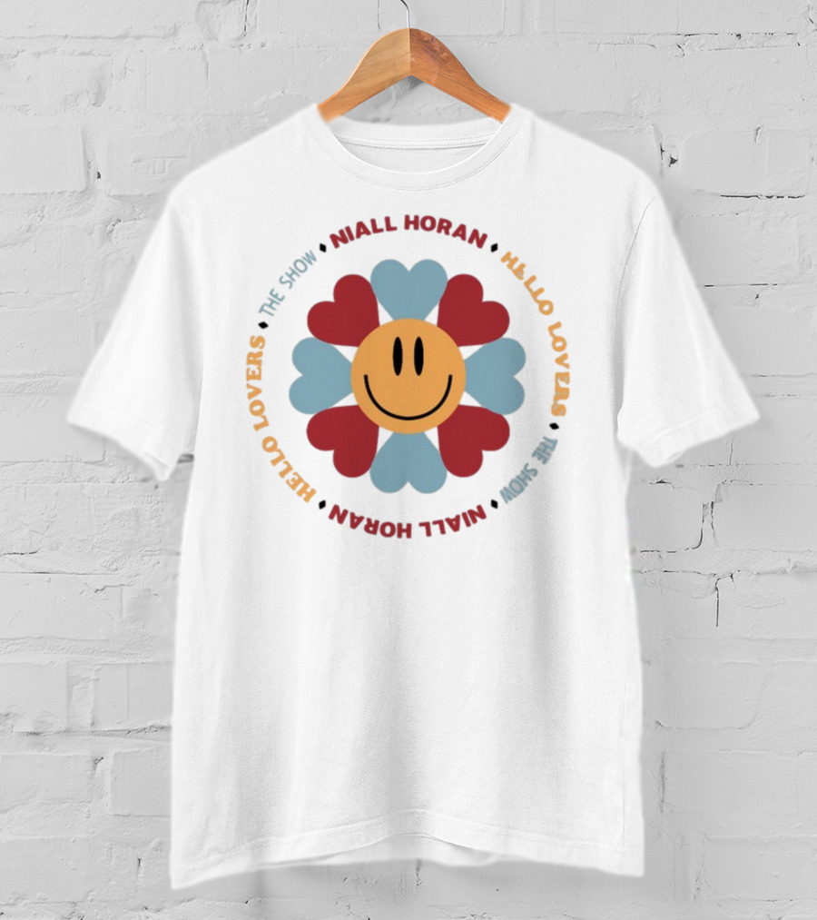 Hello Lovers Niall Horan The Show Smiley Heart Flower T-Shirt
