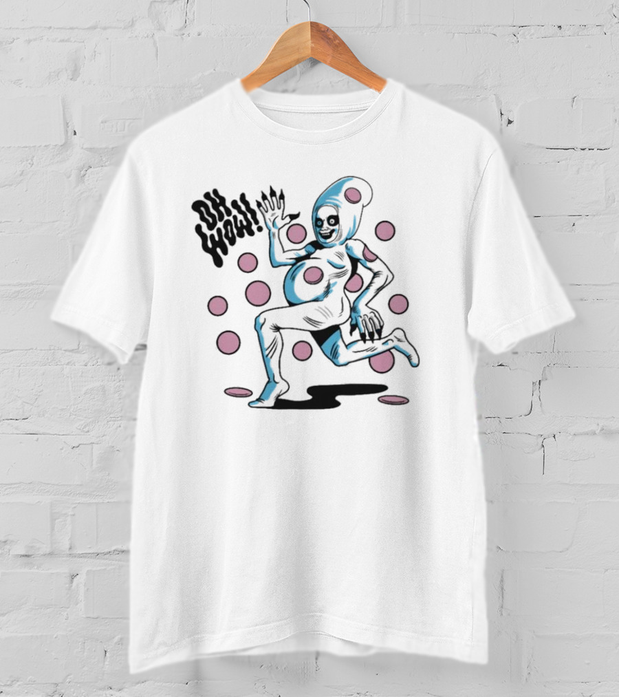 House Of Jimbo Merch Casper The Boloney Ghost Oh Wow Polka Dots T-Shirt