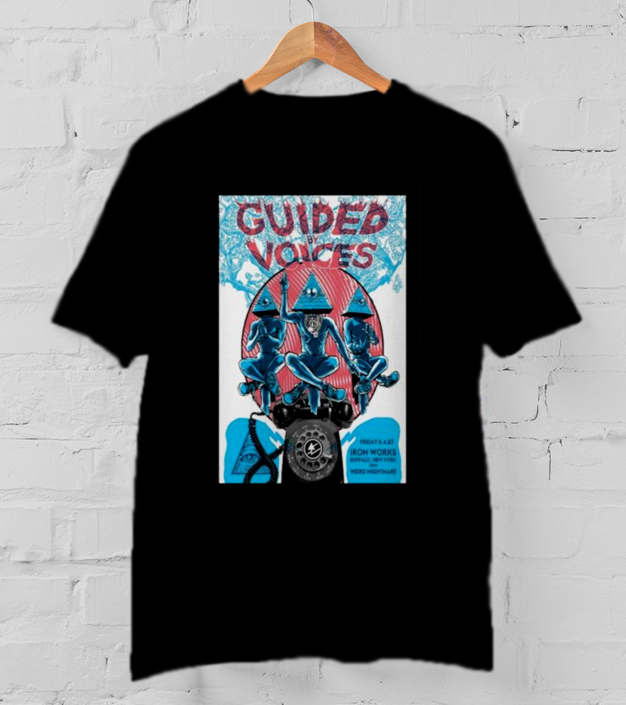 Guided By Voices Friday 8-4 Iron Works Buffalo New York Weird Nightmare T-Shirt