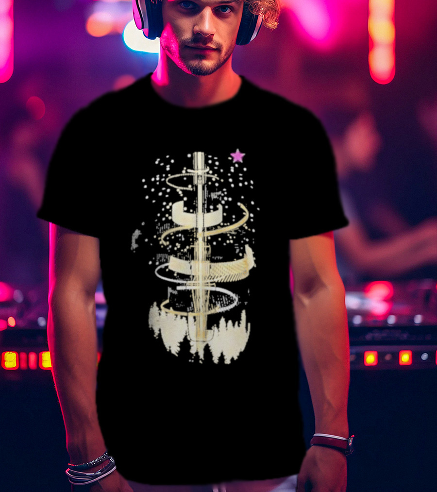 Linus Screwdriver Surrounded By Cosmic Spiral And Purple Star T-Shirt
