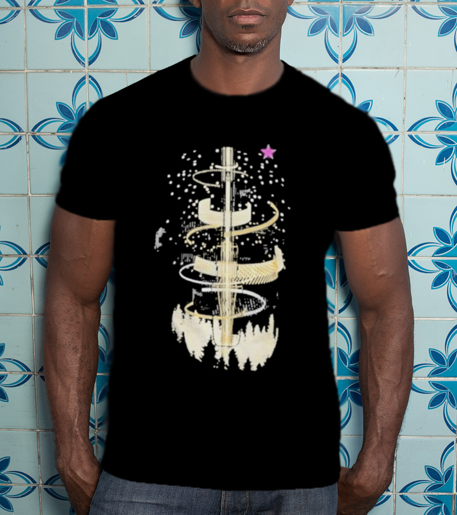 Linus Screwdriver Surrounded By Cosmic Spiral And Purple Star T-Shirt