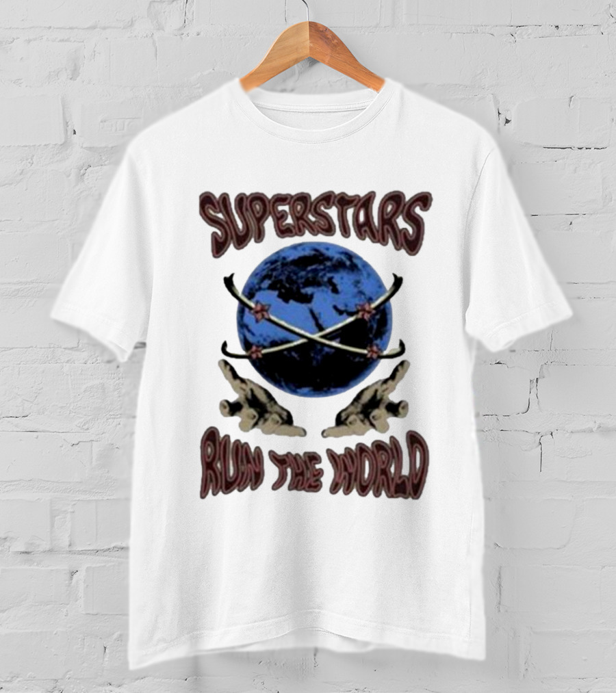 Superstars Run The World Planet T-Shirt