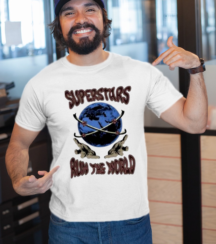 Superstars Run The World Planet T-Shirt