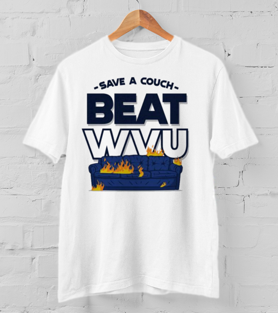 Save A Couch Beat WVU Burning Couch T-Shirt