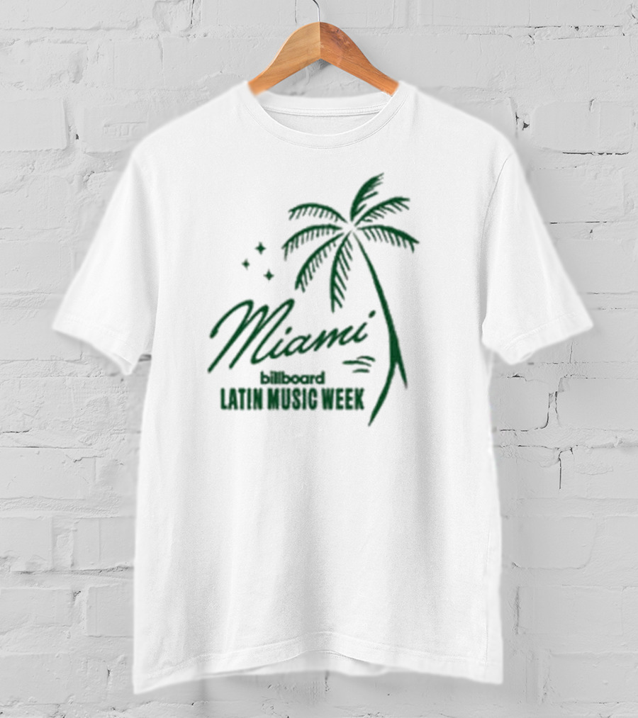 Miami Billboard Latin Music Week Palm Tree T-Shirt