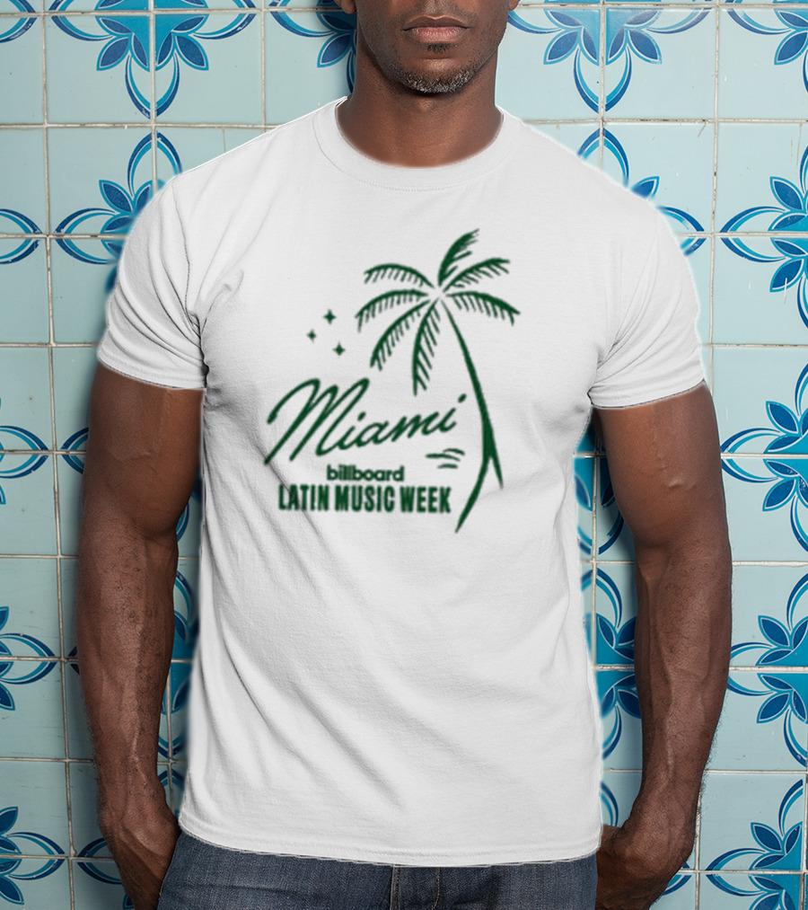 Miami Billboard Latin Music Week Palm Tree T-Shirt