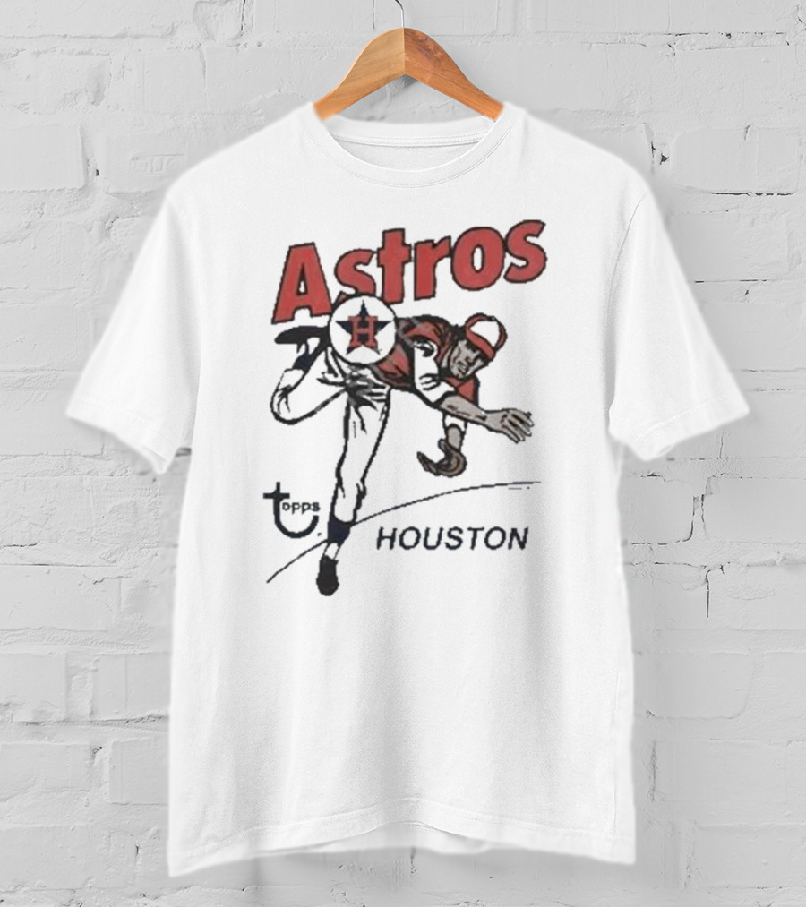 Houston Astros Topps Homage Gold Tri-Blend Vintage Pitcher T-Shirt