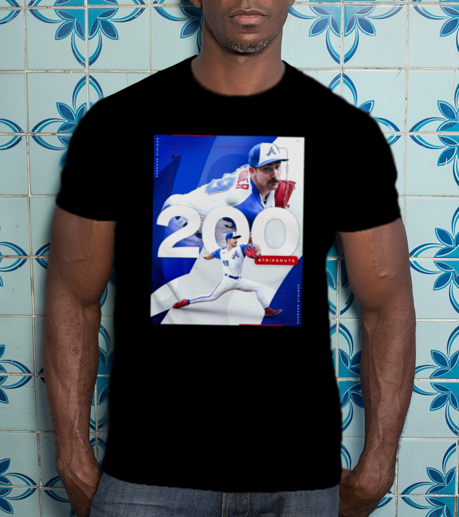 Spencer Strider 200 Strikeouts Season Braves Pitcher Milestone T-Shirt