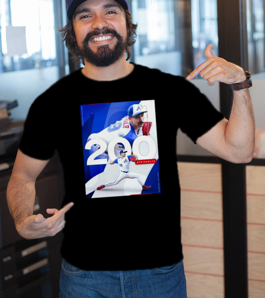 Spencer Strider 200 Strikeouts Season Braves Pitcher Milestone T-Shirt