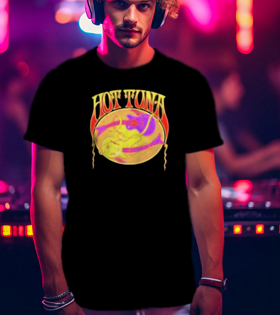 Hot Tuna Vintage Psychedelic Guitar T-Shirt