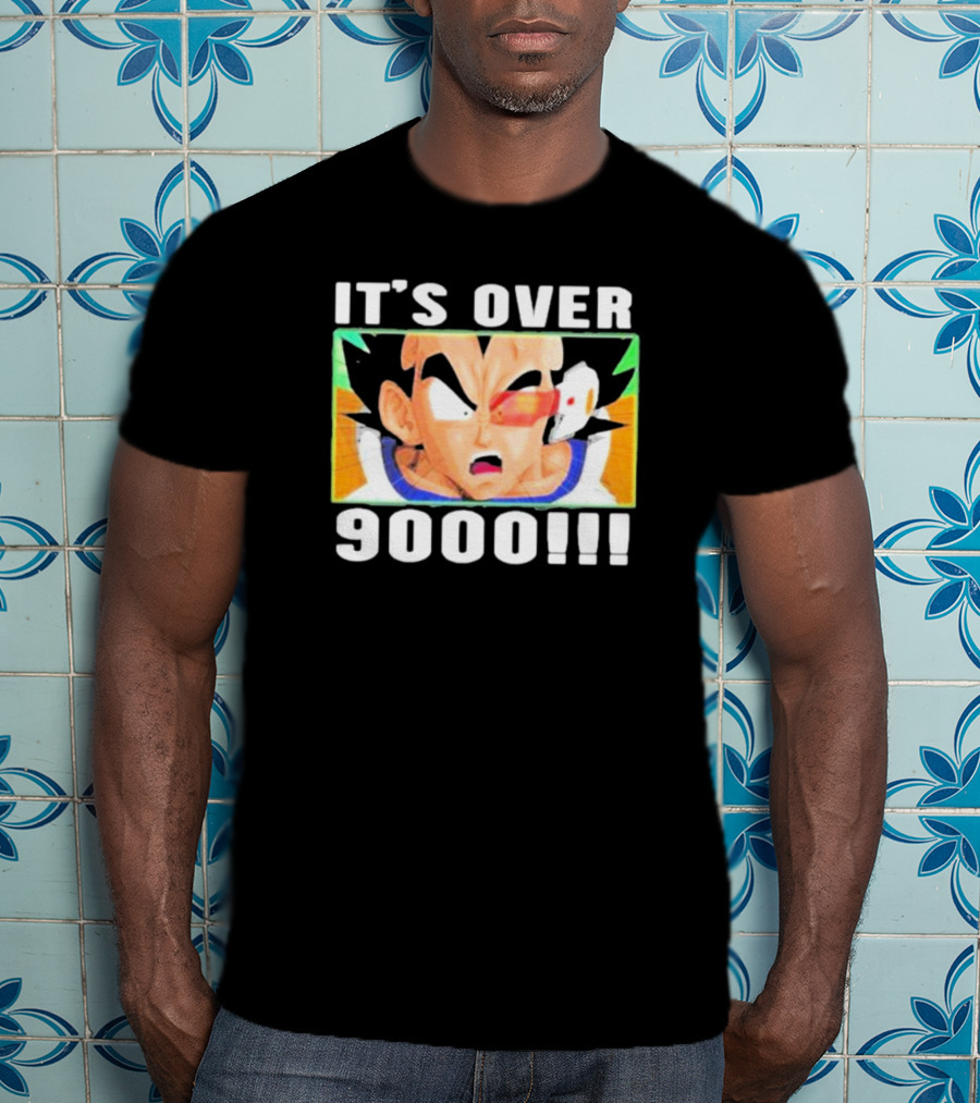 It's Over 9000 Vegeta Dragon Ball Z Power Level Iconic Scene T-Shirt
