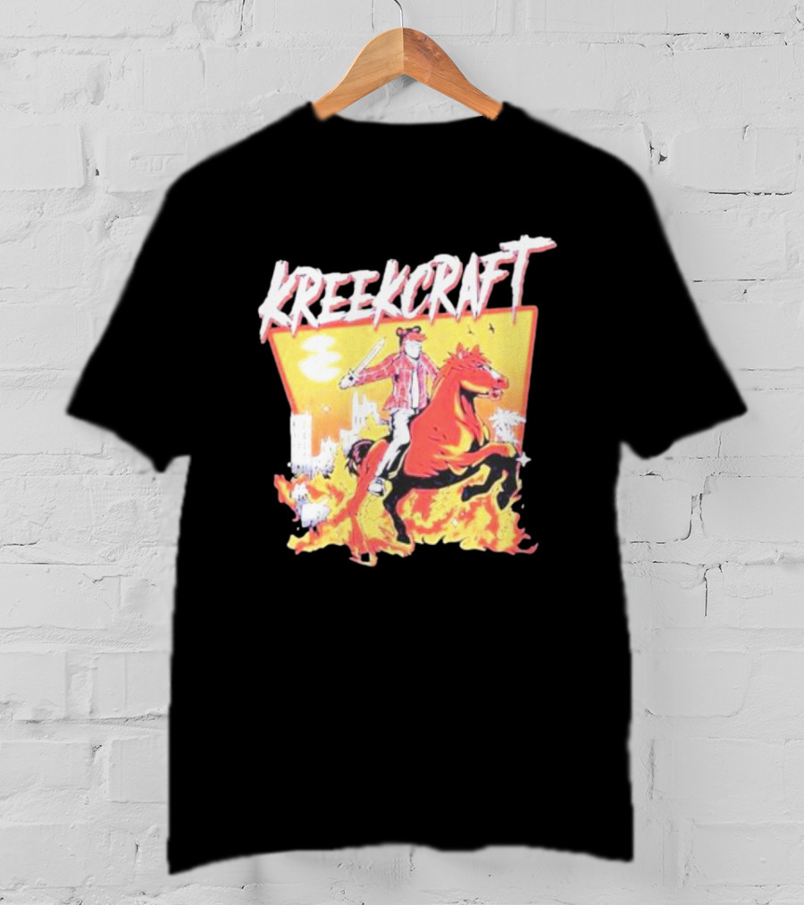 KreekCraft Fiery Horseback Adventure T-Shirt
