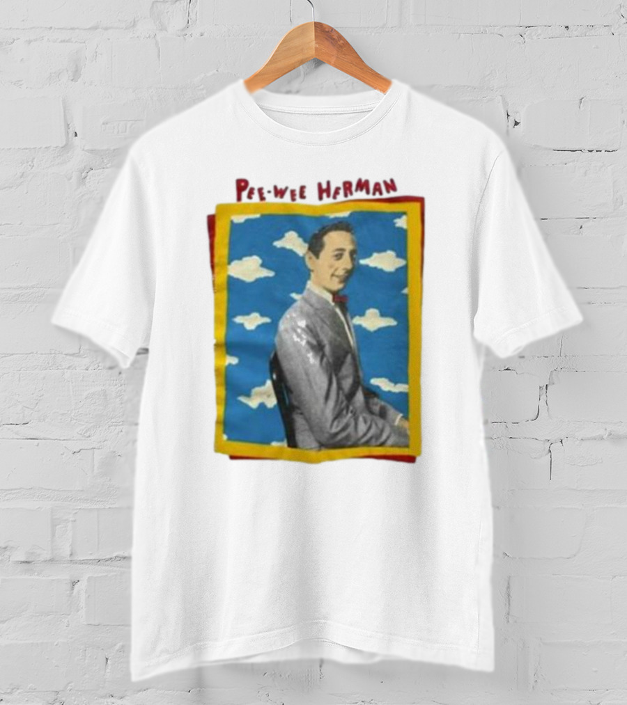 Pee Wee Herman Colorful Cloud Background T-Shirt