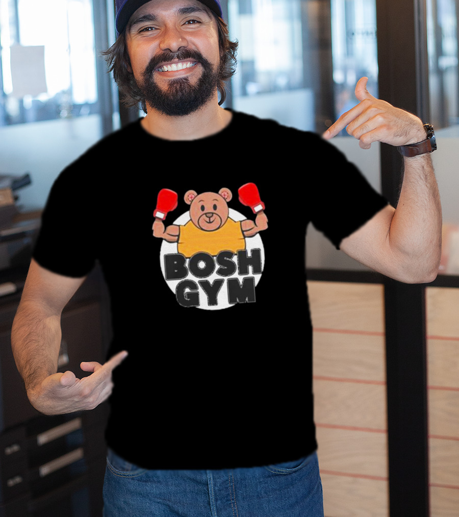 Bosh Gym Bear With Boxing Gloves T-Shirt